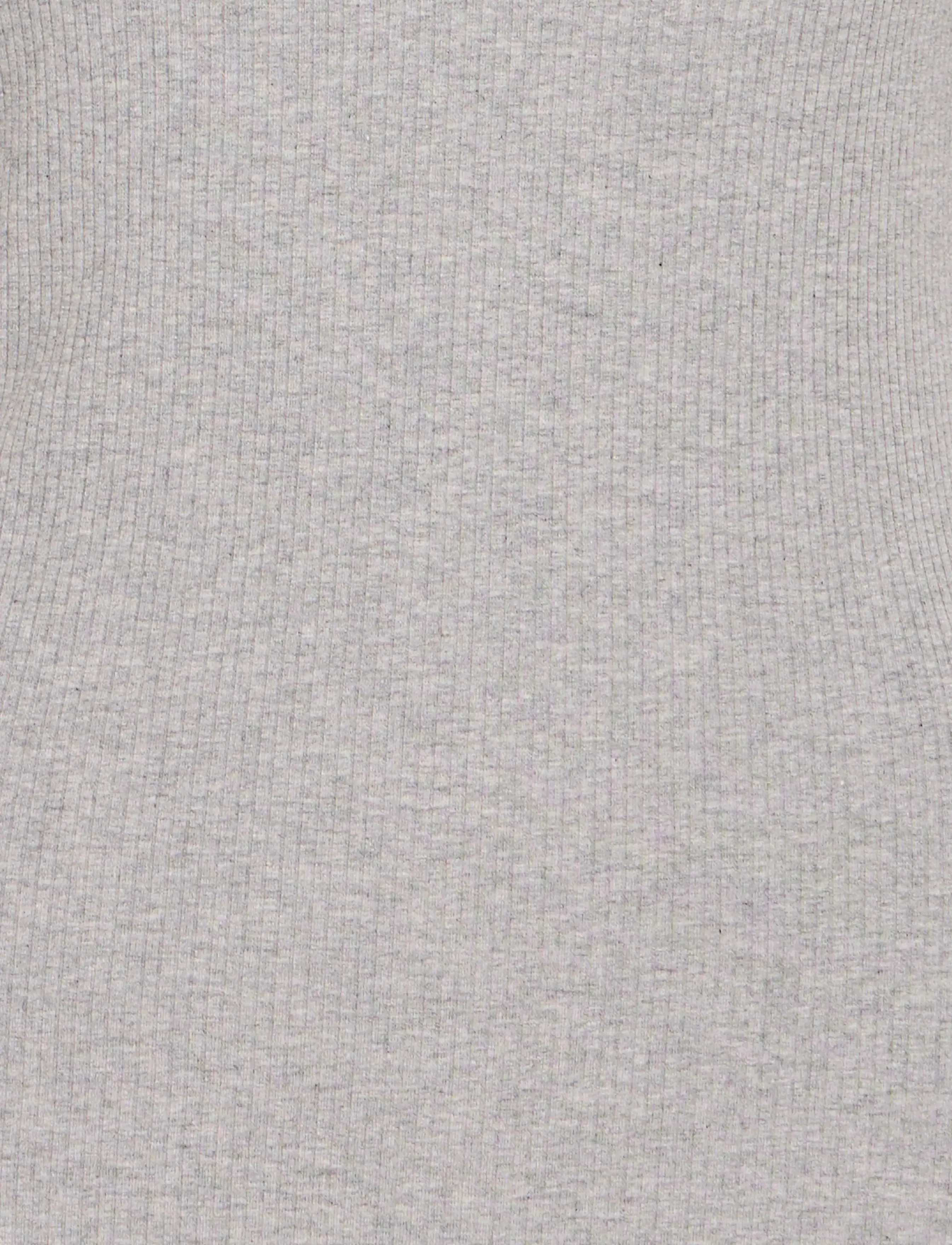 ICHI - IHPALMER RIB SS - t-shirts - grey melange - 5