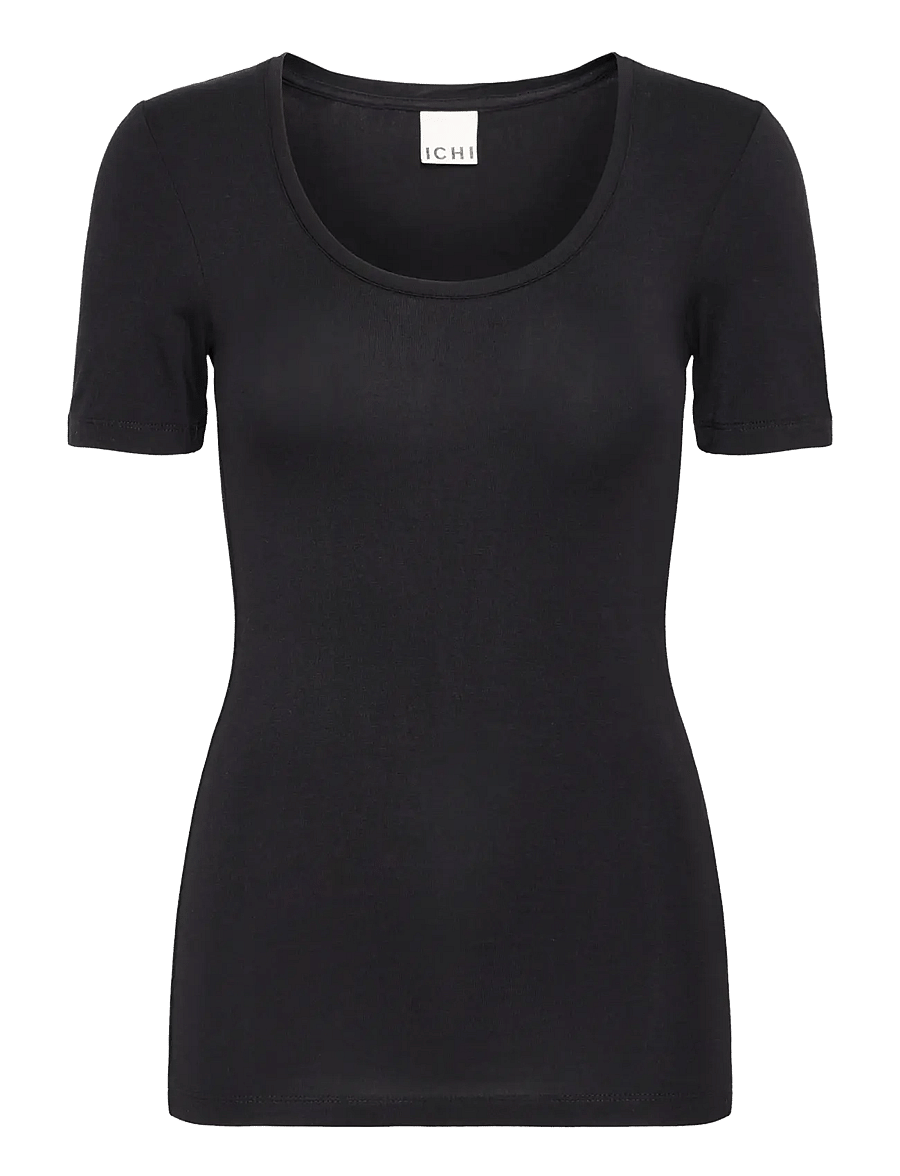 ICHI - IHZOLA PLAIN SS - t-shirts - black - 1