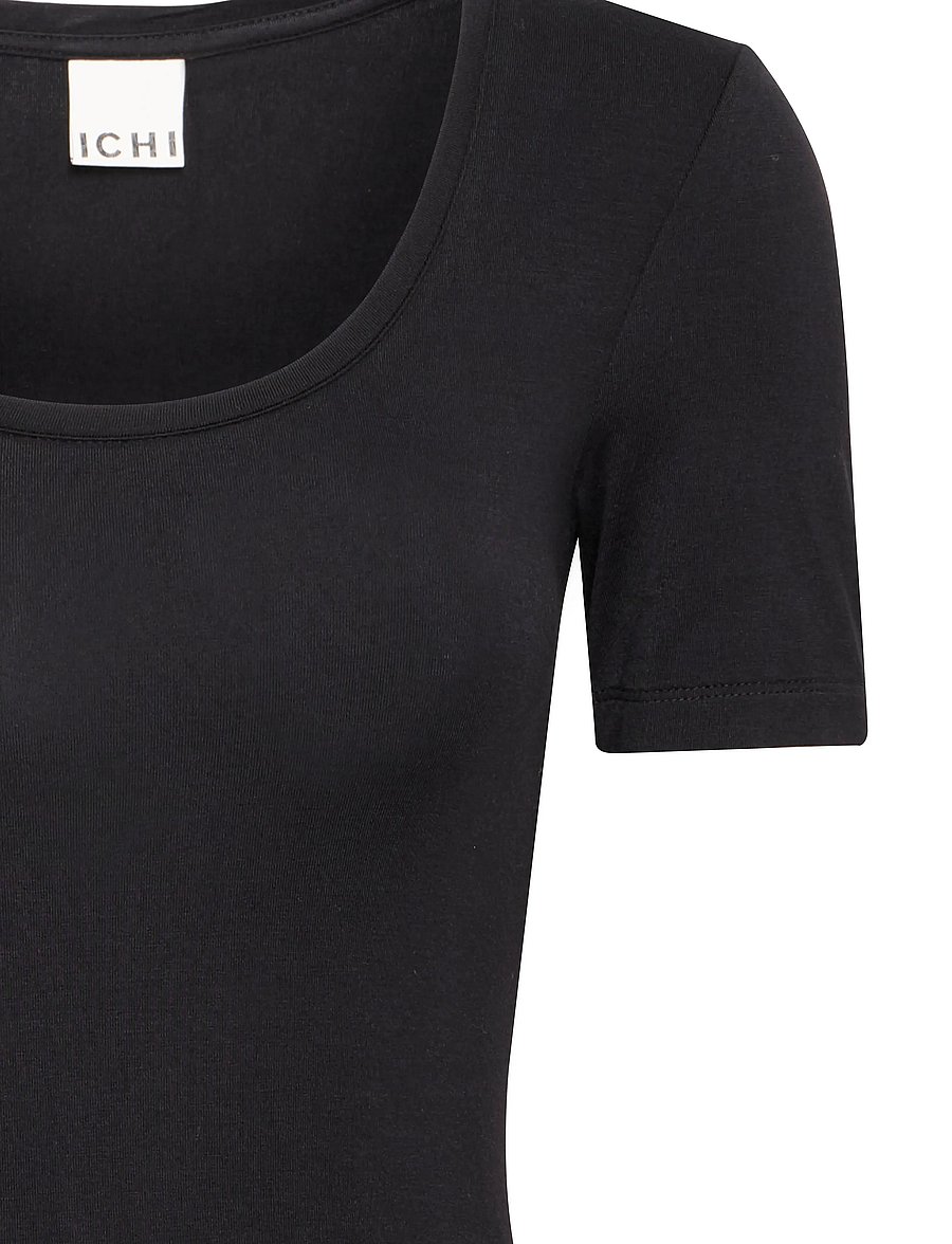 ICHI - IHZOLA PLAIN SS - t-shirts - black - 5