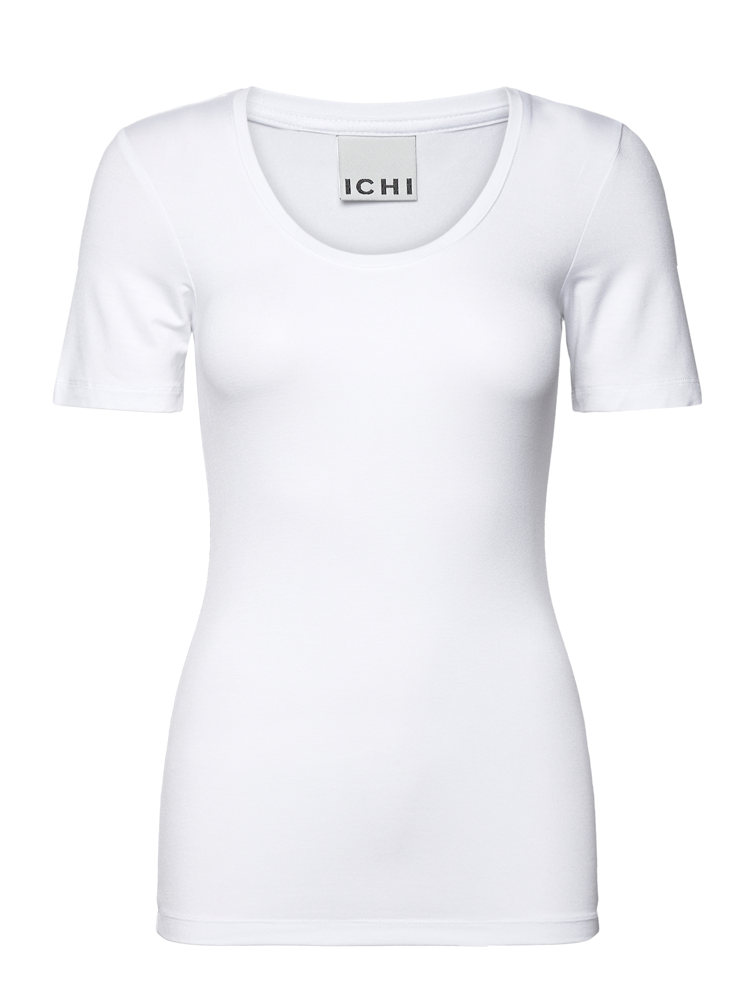 ICHI IHZOLA PLAIN SS - Tøj - WHITE / white