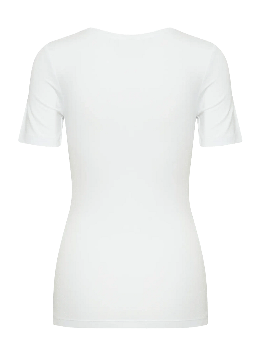 ICHI - IHZOLA PLAIN SS - t-shirts - white - 2