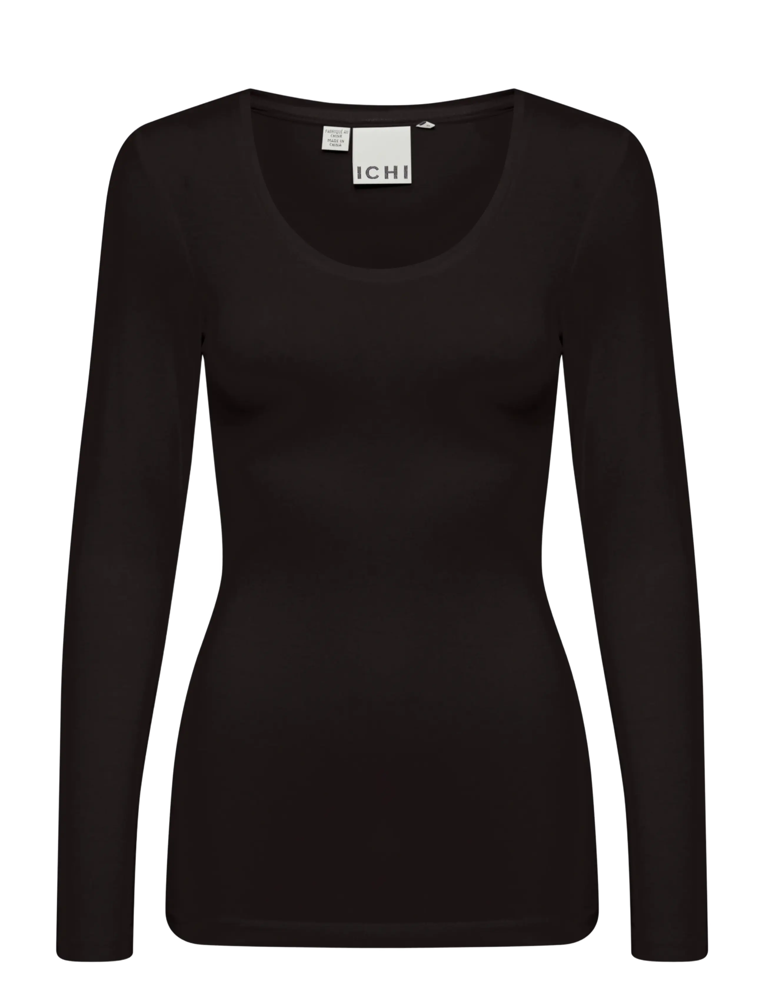 ICHI IHZOLA PLAIN LS - Inspiration - BLACK / black