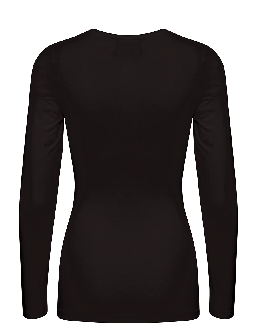 ICHI - IHZOLA PLAIN LS - langærmede toppe - black - 2