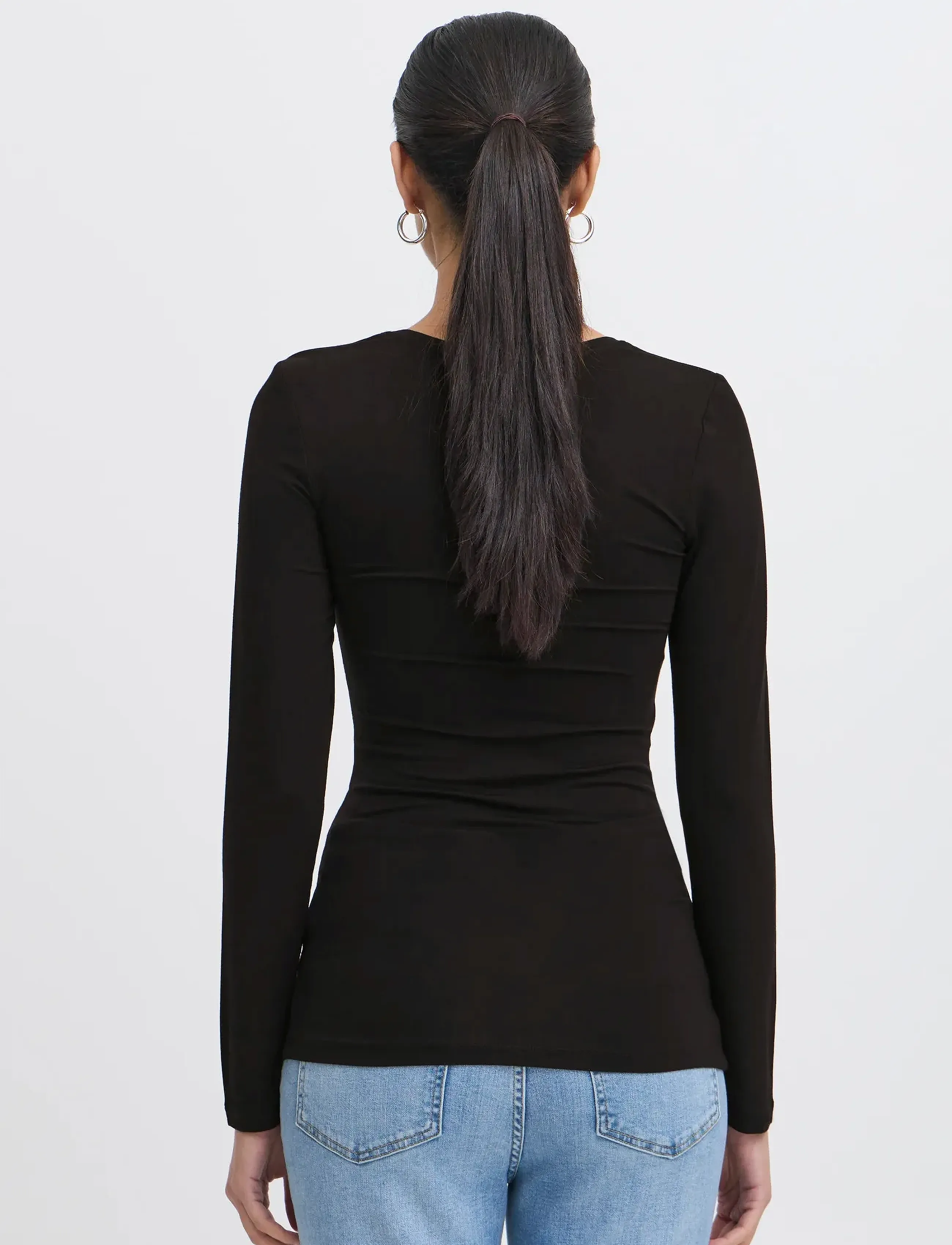 ICHI - IHZOLA PLAIN LS - long-sleeved tops - black - 3