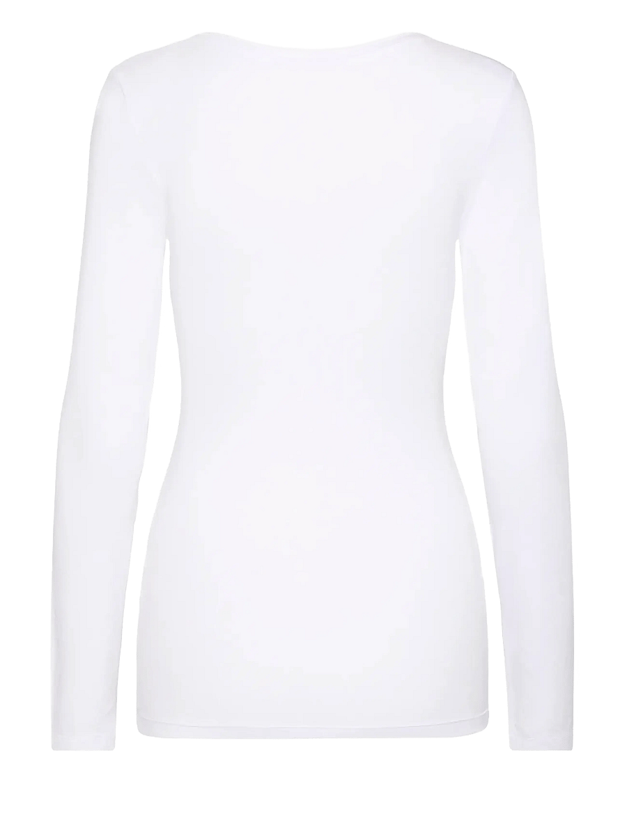 ICHI - IHZOLA PLAIN LS - langärmlige tops - white - 2