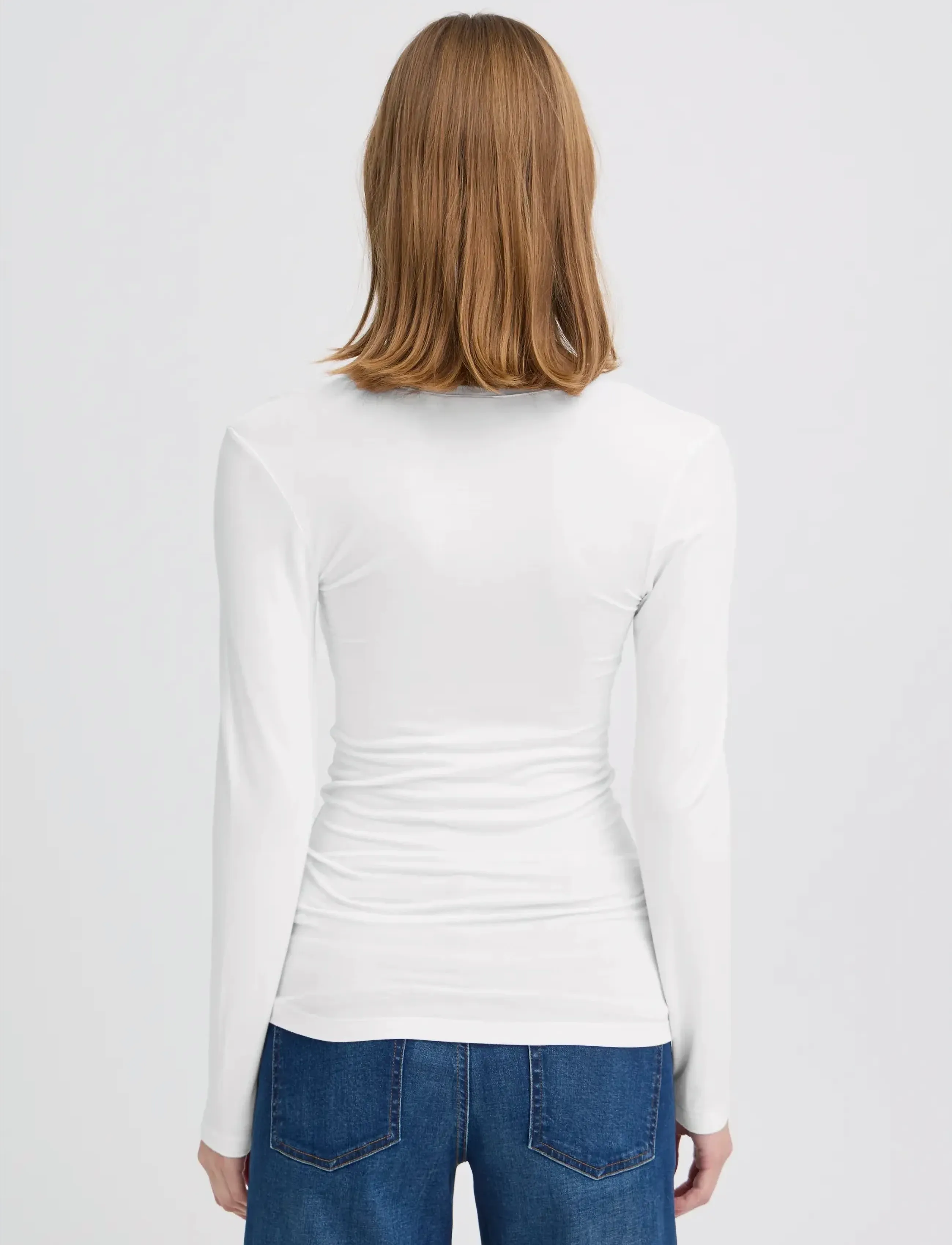 ICHI - IHZOLA PLAIN LS - laveste priser - white - 3