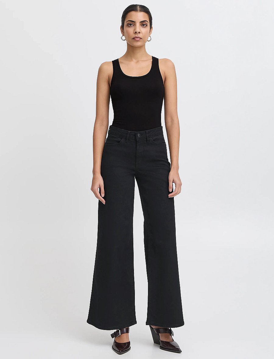 ICHI - IHZOLA PLAIN TO CORE - Ärmellose tops - black - 0