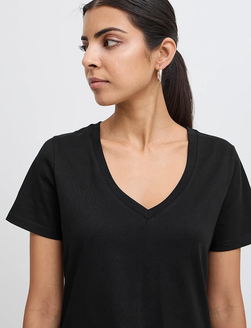 ICHI - IHPALMER V SS - t-shirts - black - 5