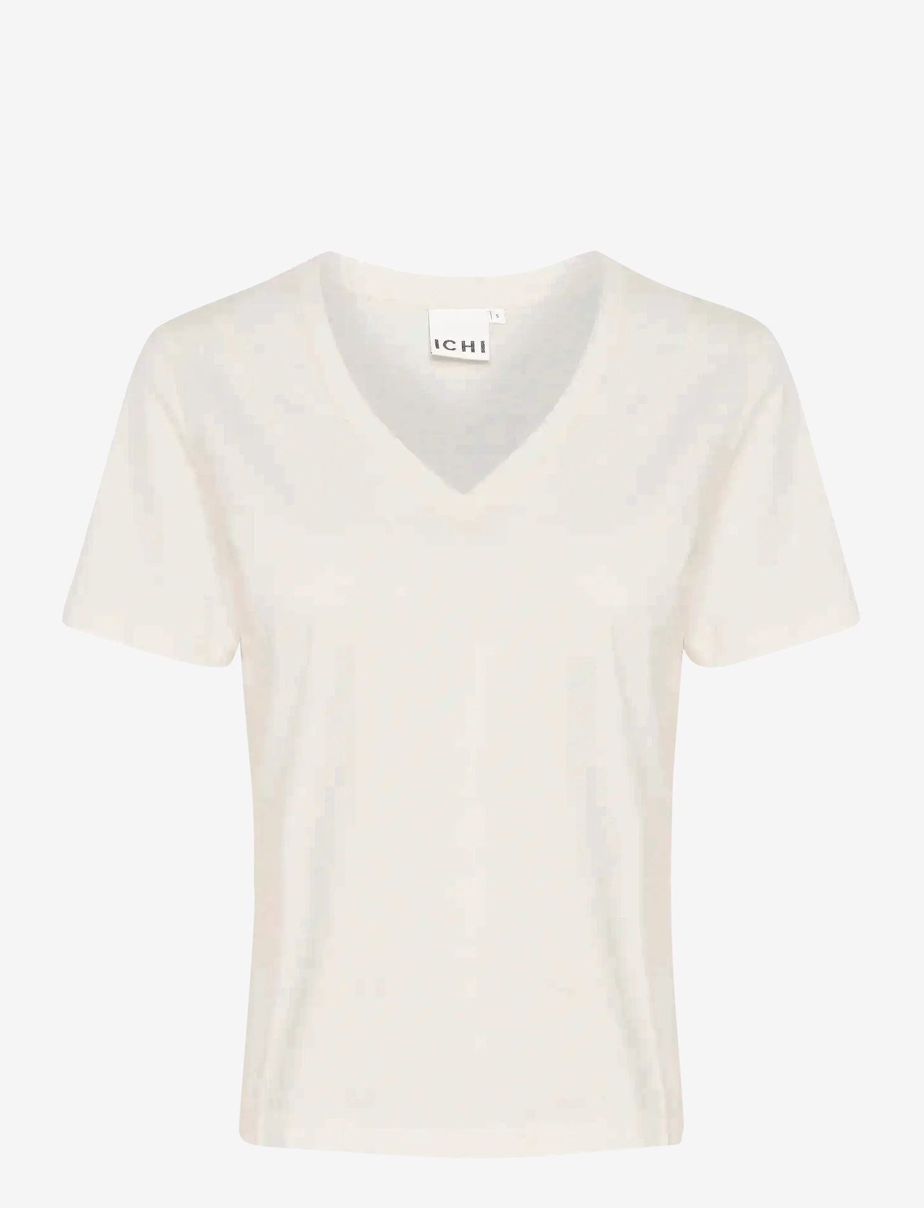 ICHI - IHPALMER V SS - t-shirts - cloud dancer - 1