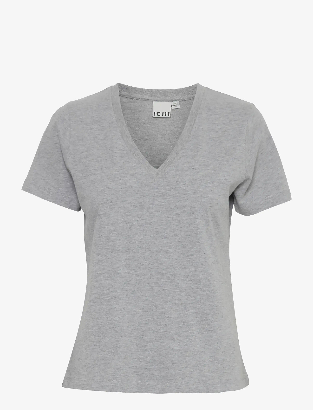 ICHI - IHPALMER V SS - herbstliche kleidung - grey melange - 0