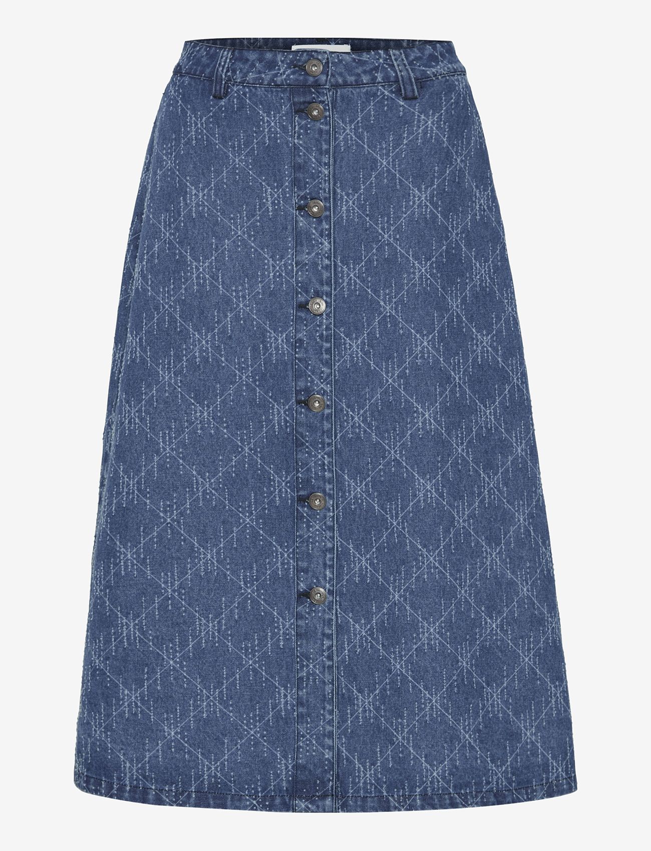 ICHI - IHASKI SK - midi skirts - medium blue - 0