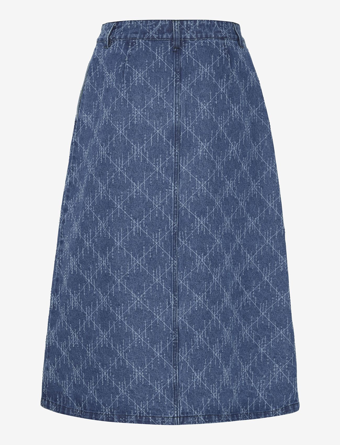 ICHI - IHASKI SK - midi skirts - medium blue - 1