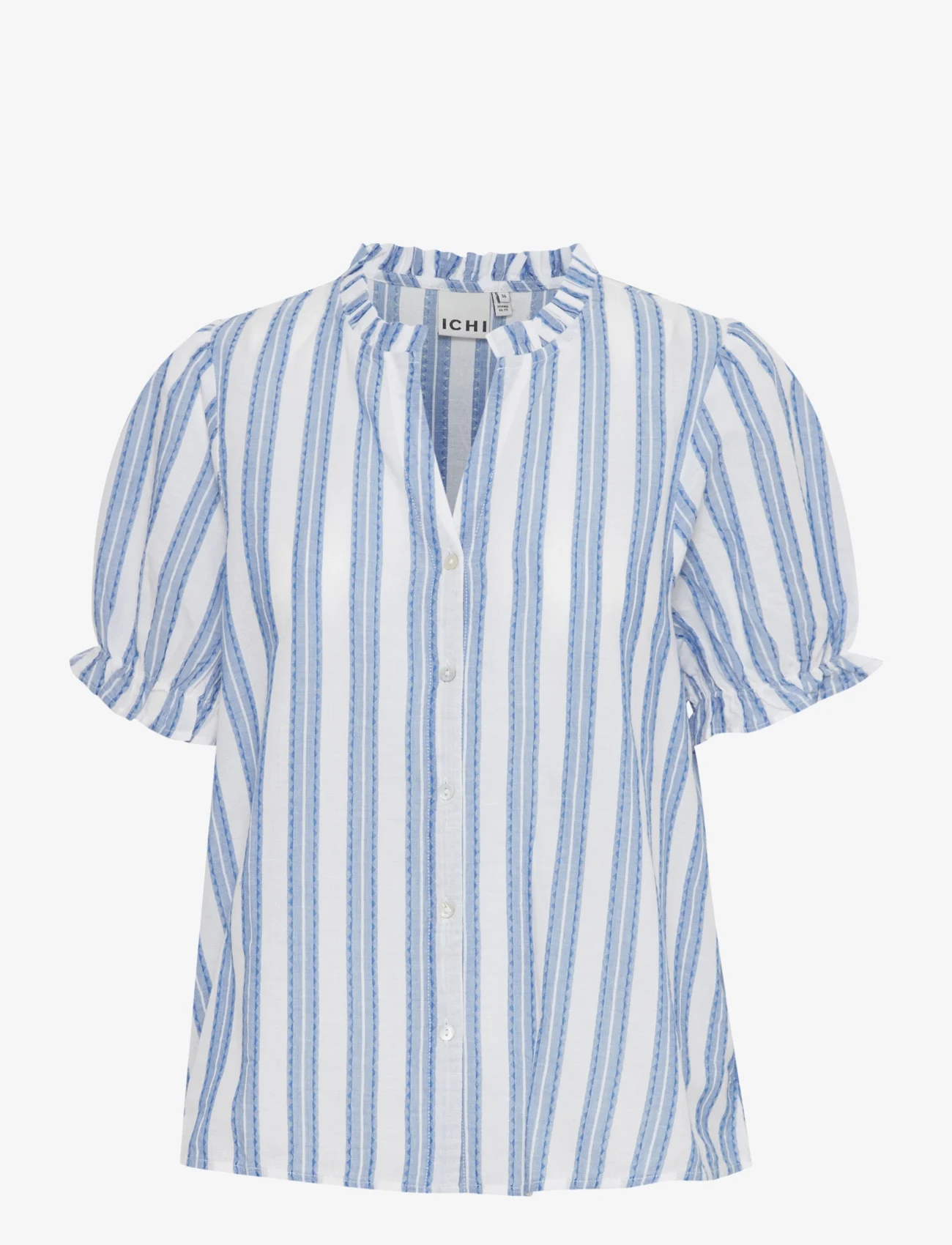 ICHI - IHEZOMO SH2 - kortærmede skjorter - palace blue stripe - 1