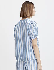 ICHI - IHEZOMO SH2 - kortærmede skjorter - palace blue stripe - 4