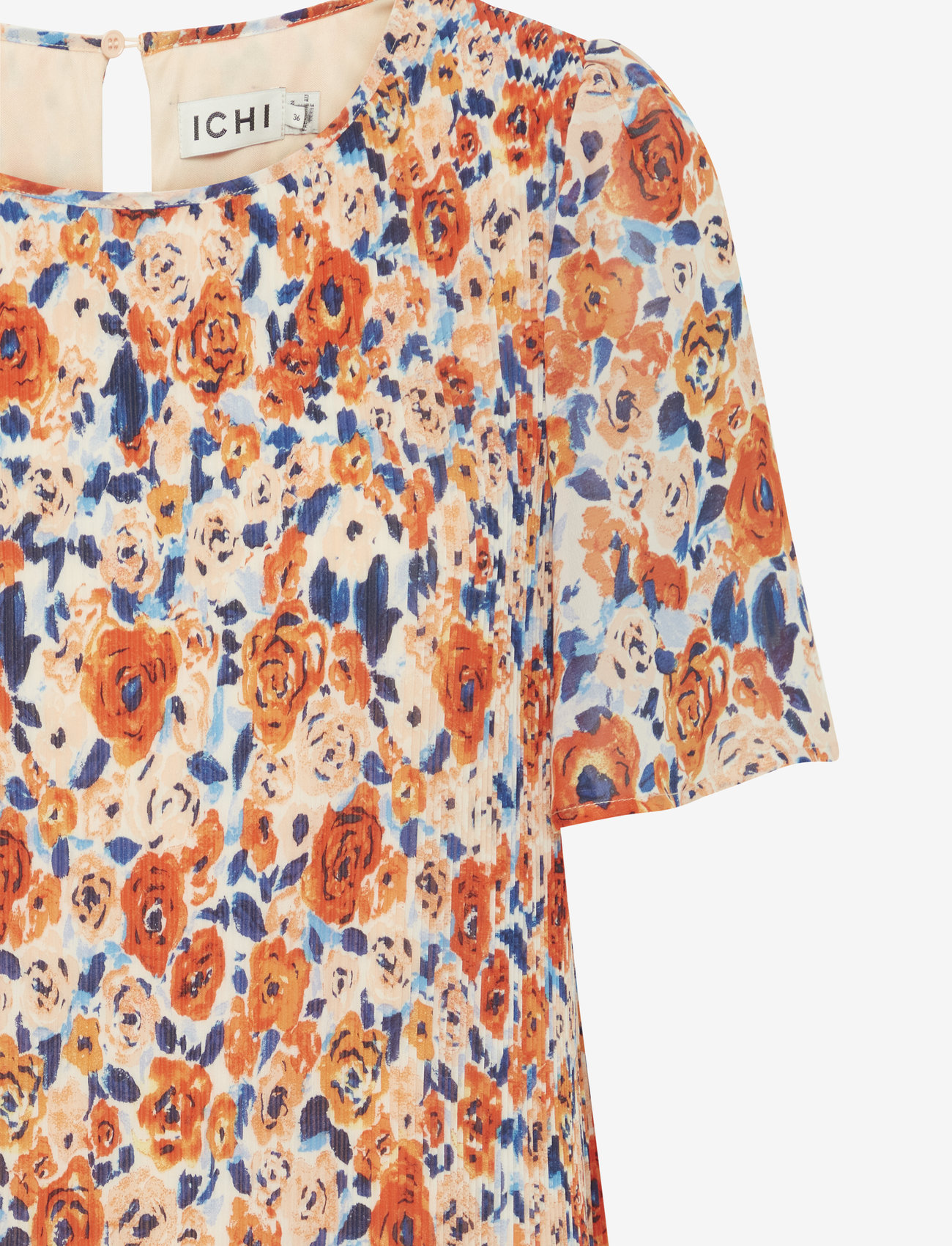 ICHI - IHNALLY DR10 - summer dresses - peach nectar flower aop - 4