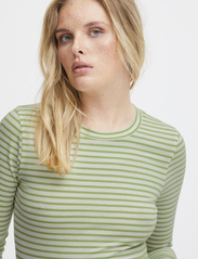 ICHI - IHMIRA LS - langermede skjorter - green tea stripe - 5