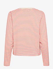ICHI - IHMIRA LS2 - long-sleeved shirts - hot coral stripe - 2