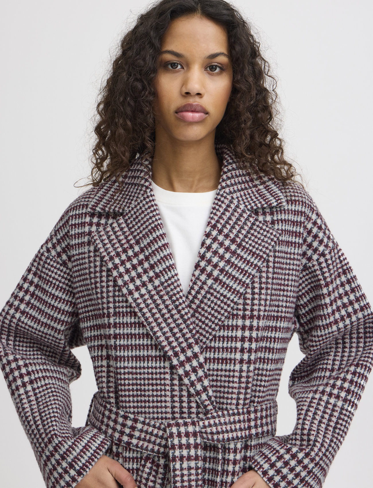 ICHI - IHJANNET CHECK JA3 - black brushed chek - 5