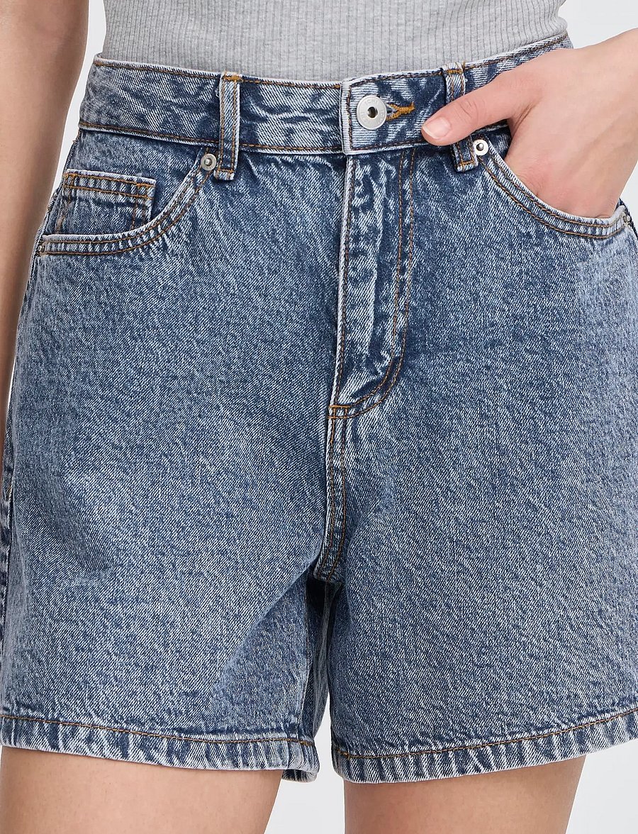 ICHI - IHAVENY SHO - jeansshorts - medium blue stone washed - 0