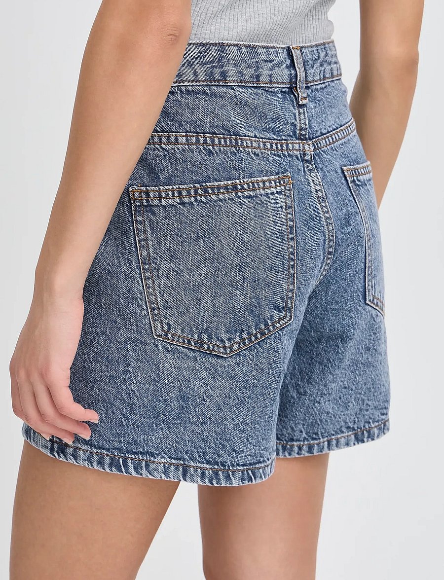 ICHI - IHAVENY SHO - jeansshorts - medium blue stone washed - 4
