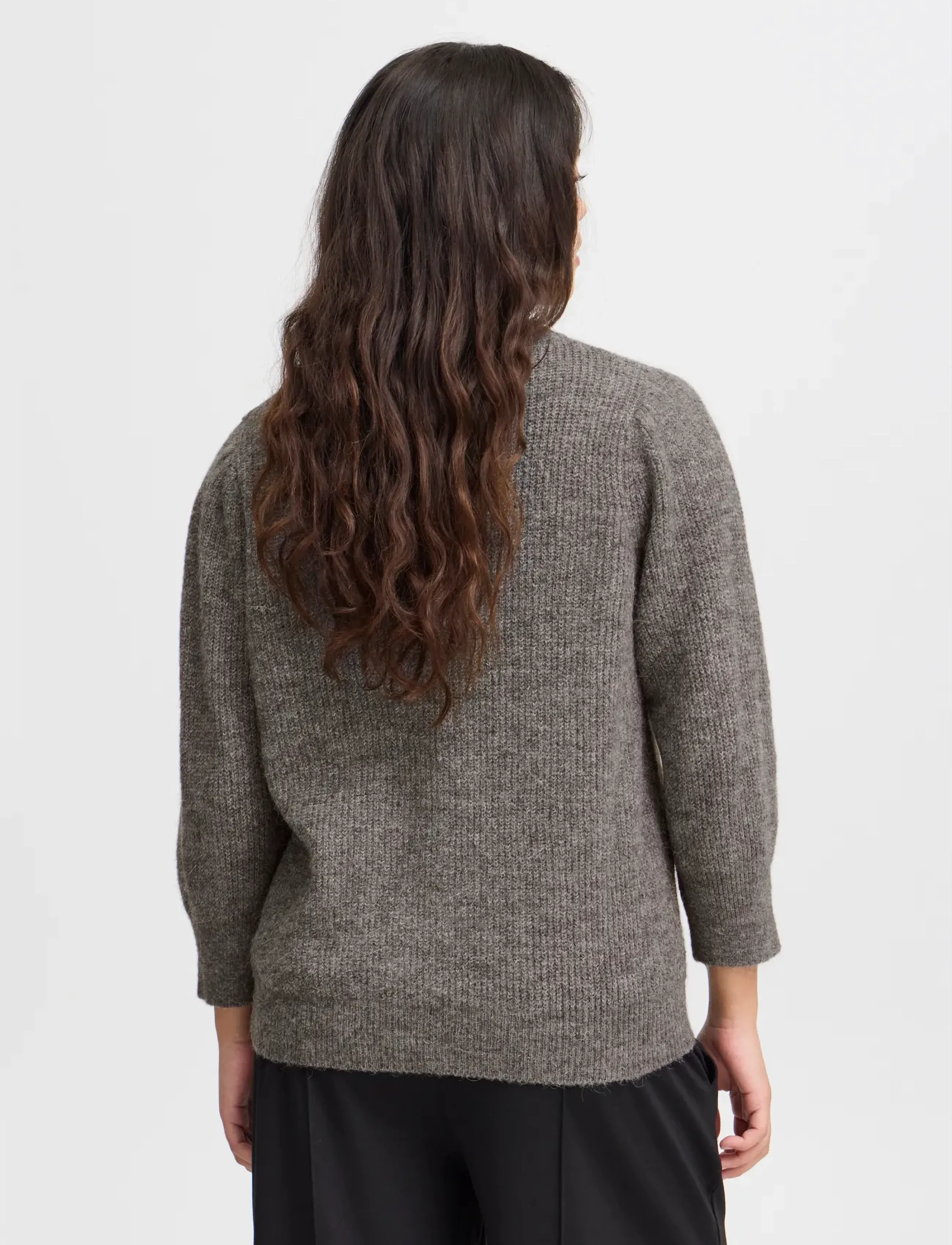 ICHI - IHKAMARA MS3 - tröjor - dark grey melange - 3