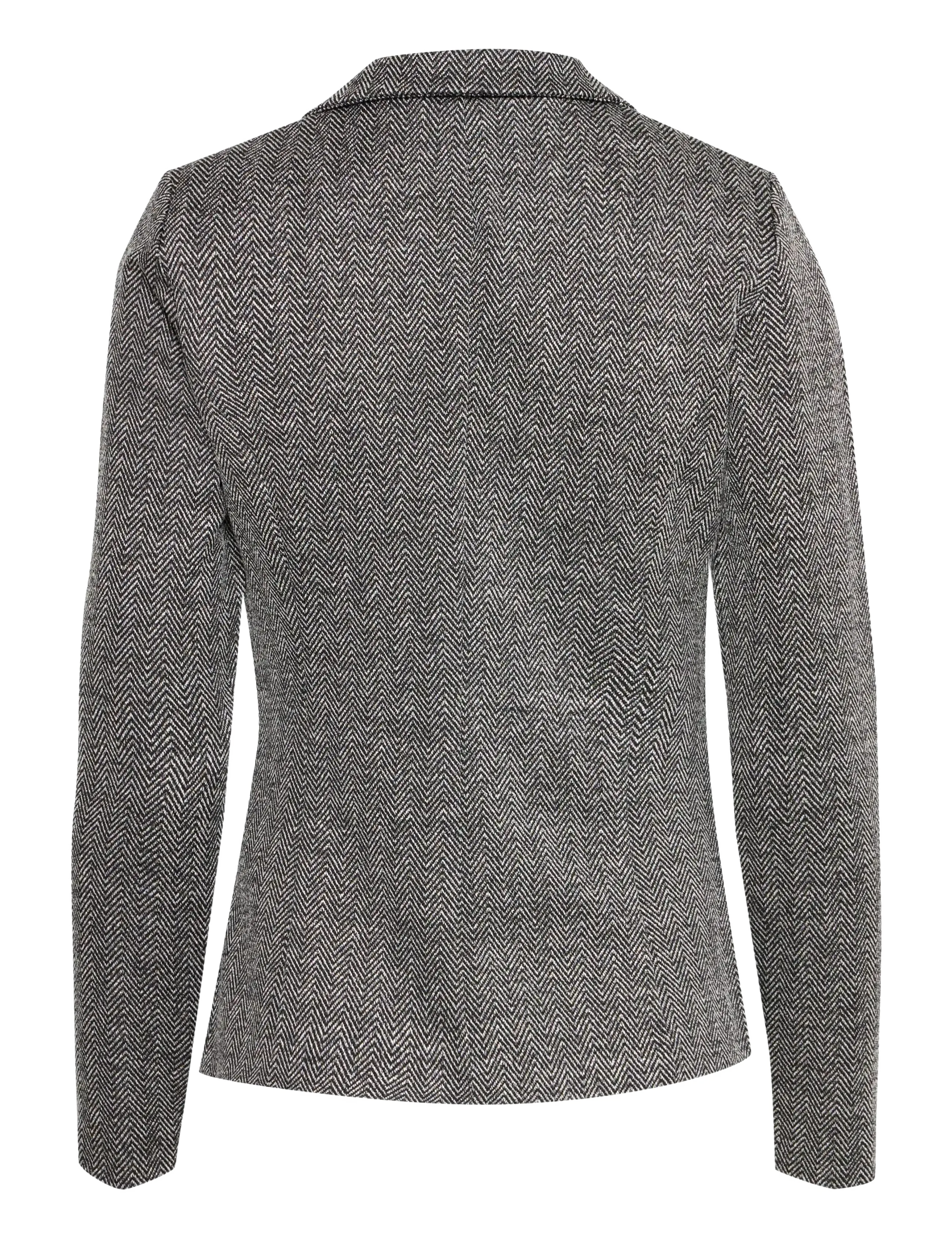 ICHI - IHKATE JACQUARD BL4 - blazers met één knopenrij - black/white herringbone - 2