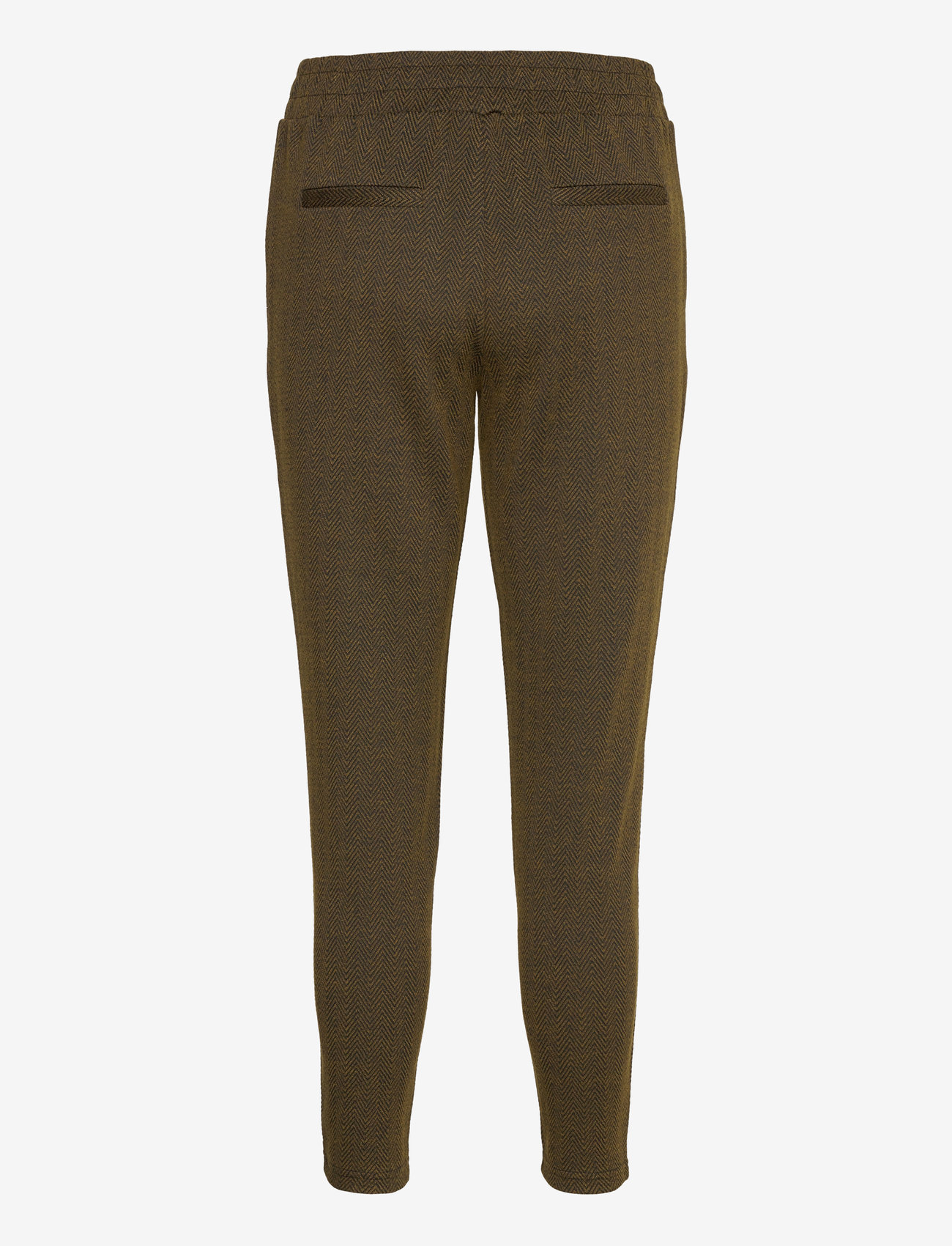 ICHI - IHKATE JACQUARD PA8 - tailored trousers - black/lizard herringbone - 2