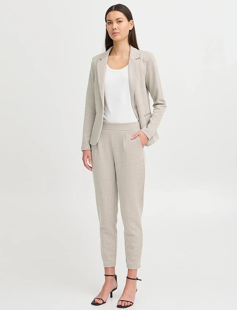 ICHI - IHKATE JACQUARD PA8 - formell - fungi/almond milk herringbone - 0