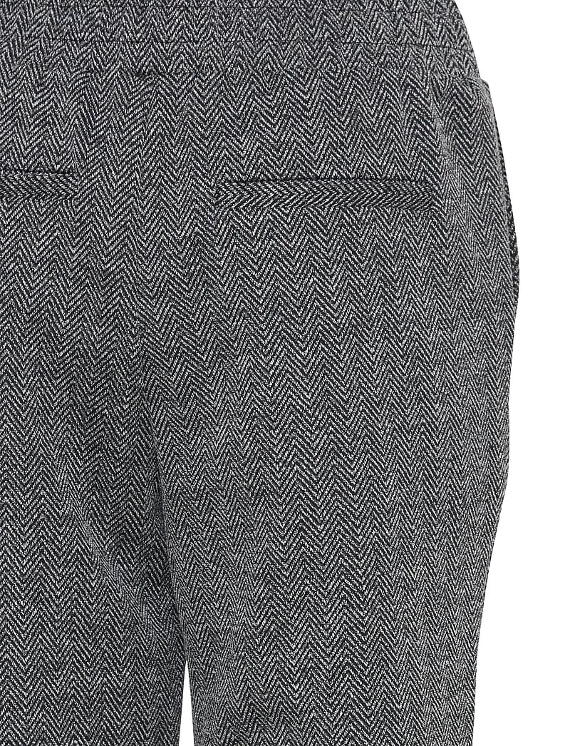 ICHI - IHKATE JACQUARD PA8 - pidulikud püksid - black/white herringbone - 5