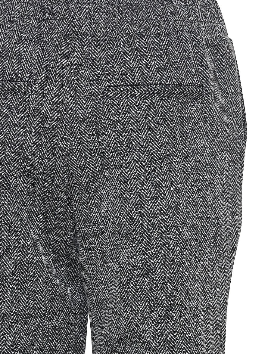 ICHI - IHKATE JACQUARD PA8 - kostymbyxor - black/white herringbone - 5