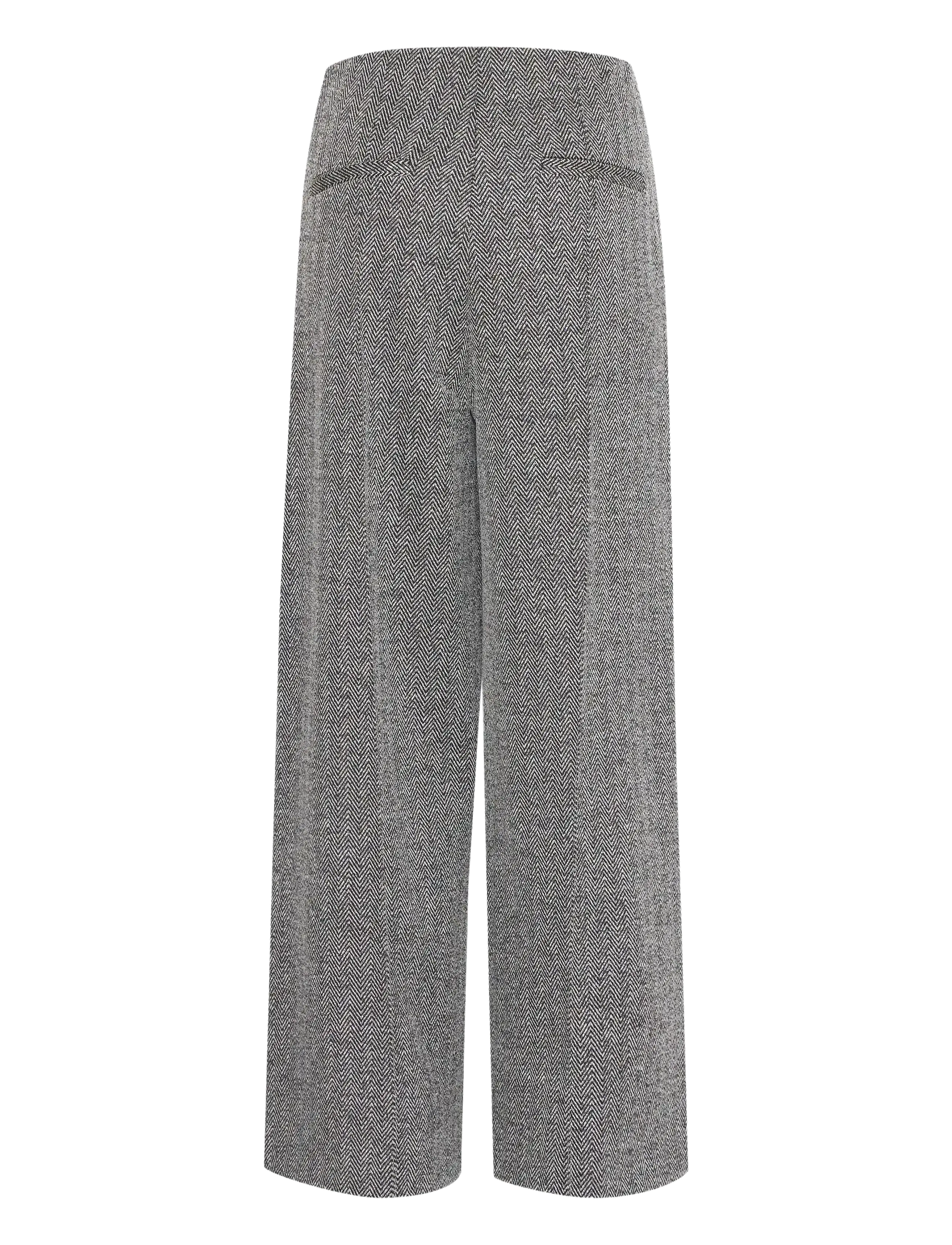 ICHI - IHKATE JACQUARD PA9 - festtøj til outletpriser - black/white herringbone - 2