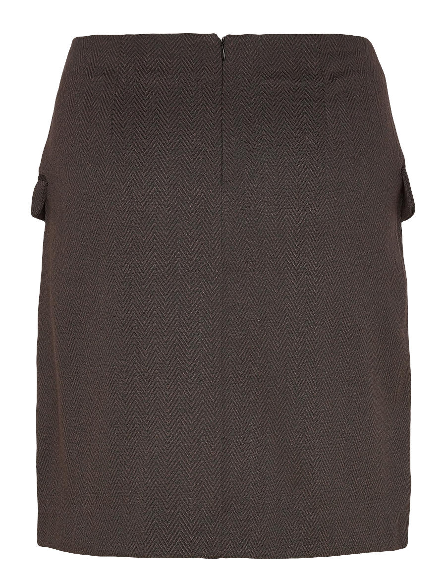 ICHI - IHKATE JACQUARD SK5 - korte nederdele - black brown herringbone - 1