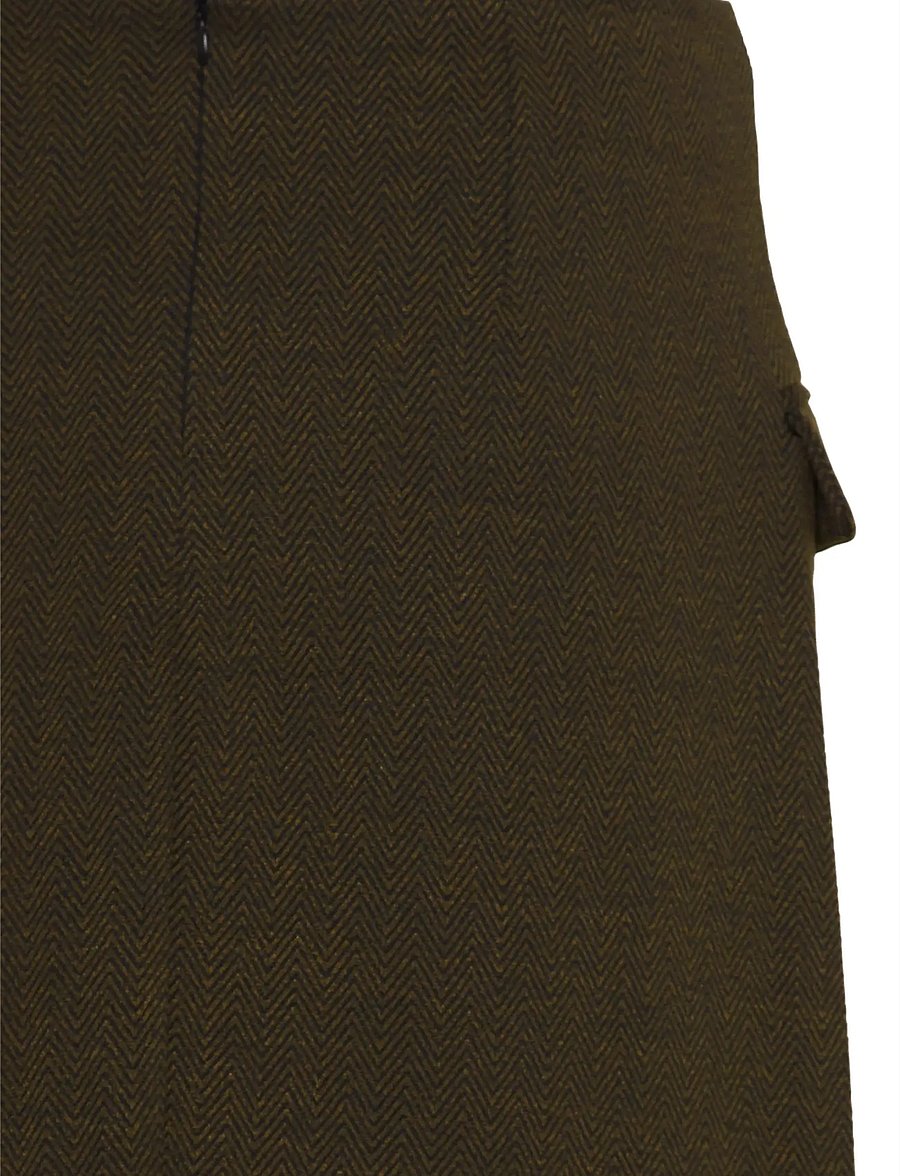 ICHI - IHKATE JACQUARD SK5 - korte nederdele - black brown herringbone - 2