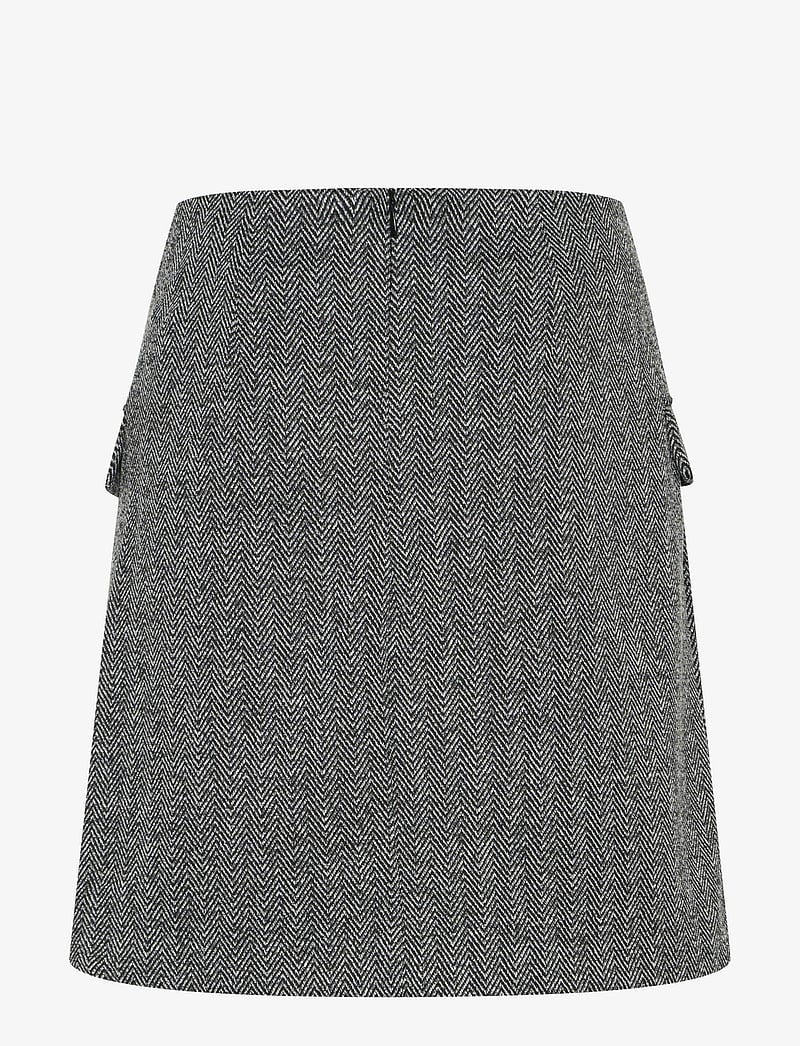 ICHI - IHKATE JACQUARD SK5 - korte nederdele - black/white herringbone - 2