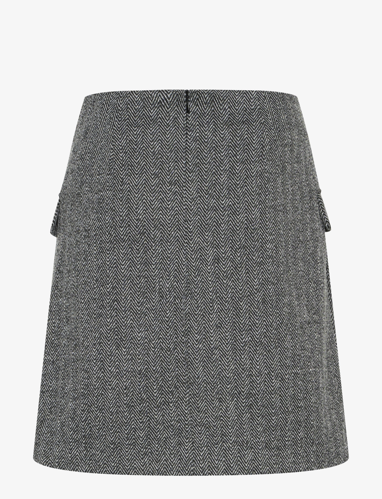 ICHI - IHKATE JACQUARD SK5 - korta kjolar - black/white herringbone - 2
