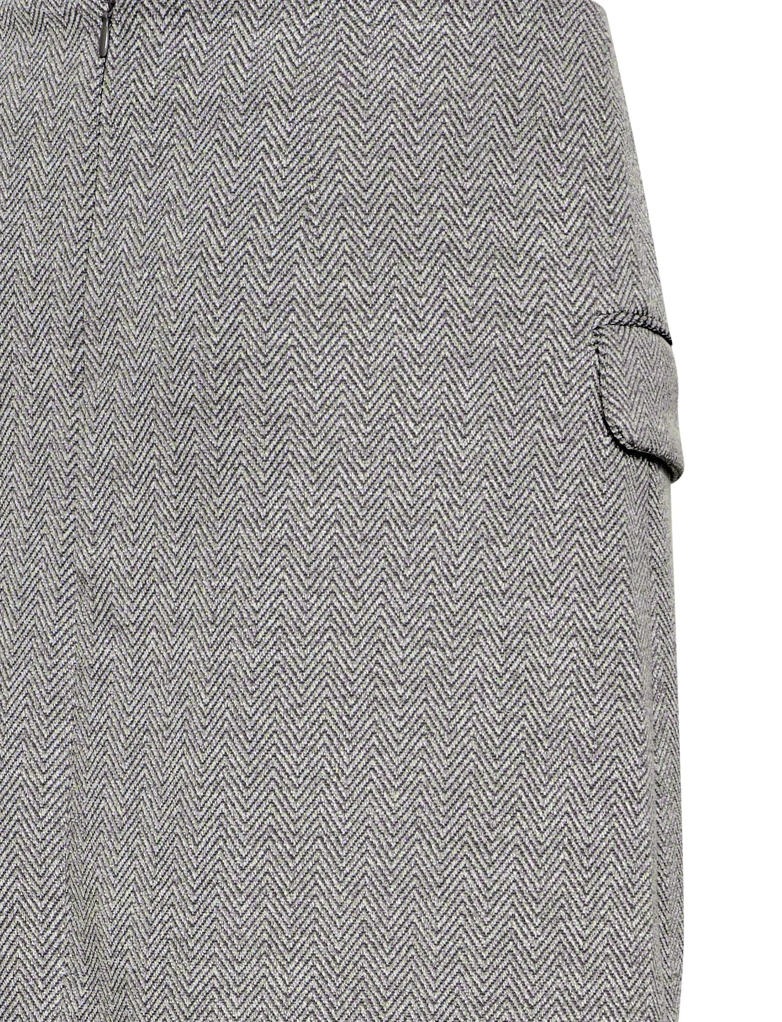 ICHI - IHKATE JACQUARD SK5 - korta kjolar - black/white herringbone - 5