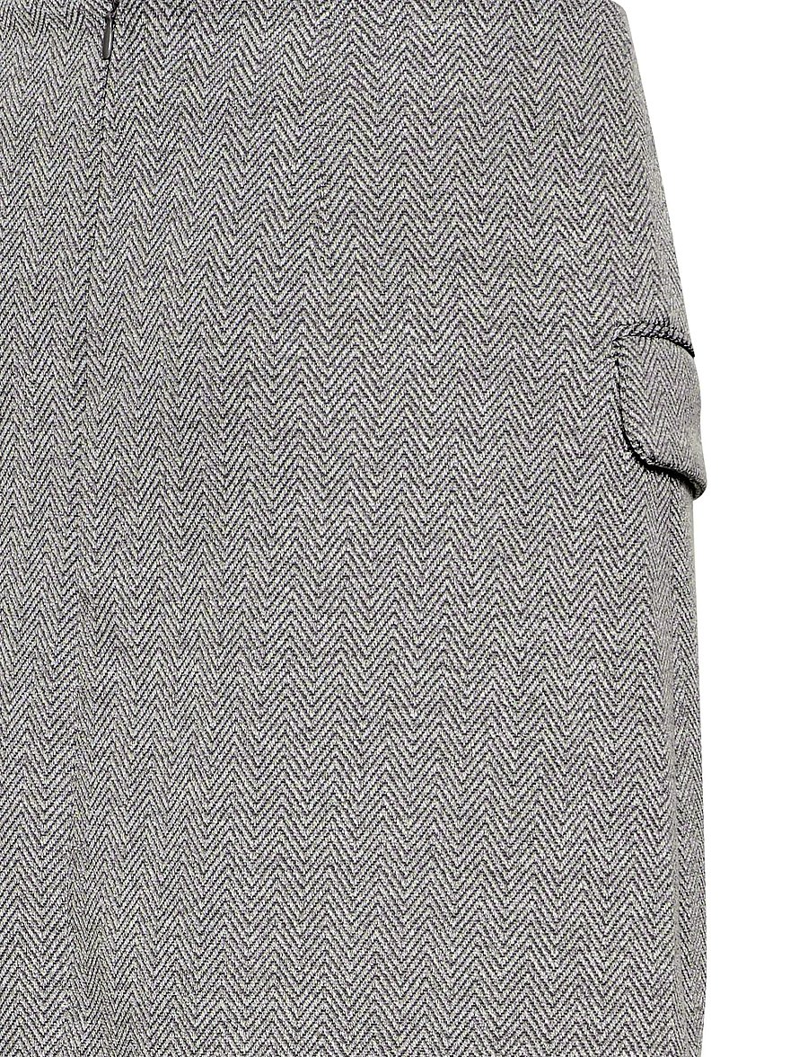 ICHI - IHKATE JACQUARD SK5 - short skirts - black/white herringbone - 5