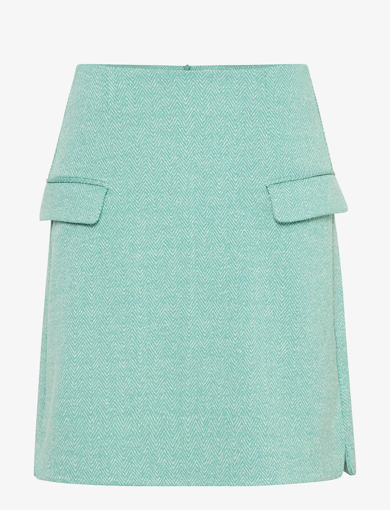 ICHI - IHKATE JACQUARD SK5 - kurze röcke - beryl green/almond herringbone - 1