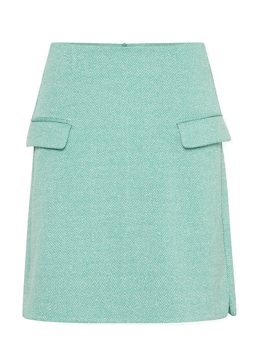 ICHI - IHKATE JACQUARD SK5 - korte nederdele - beryl green/almond herringbone - 1