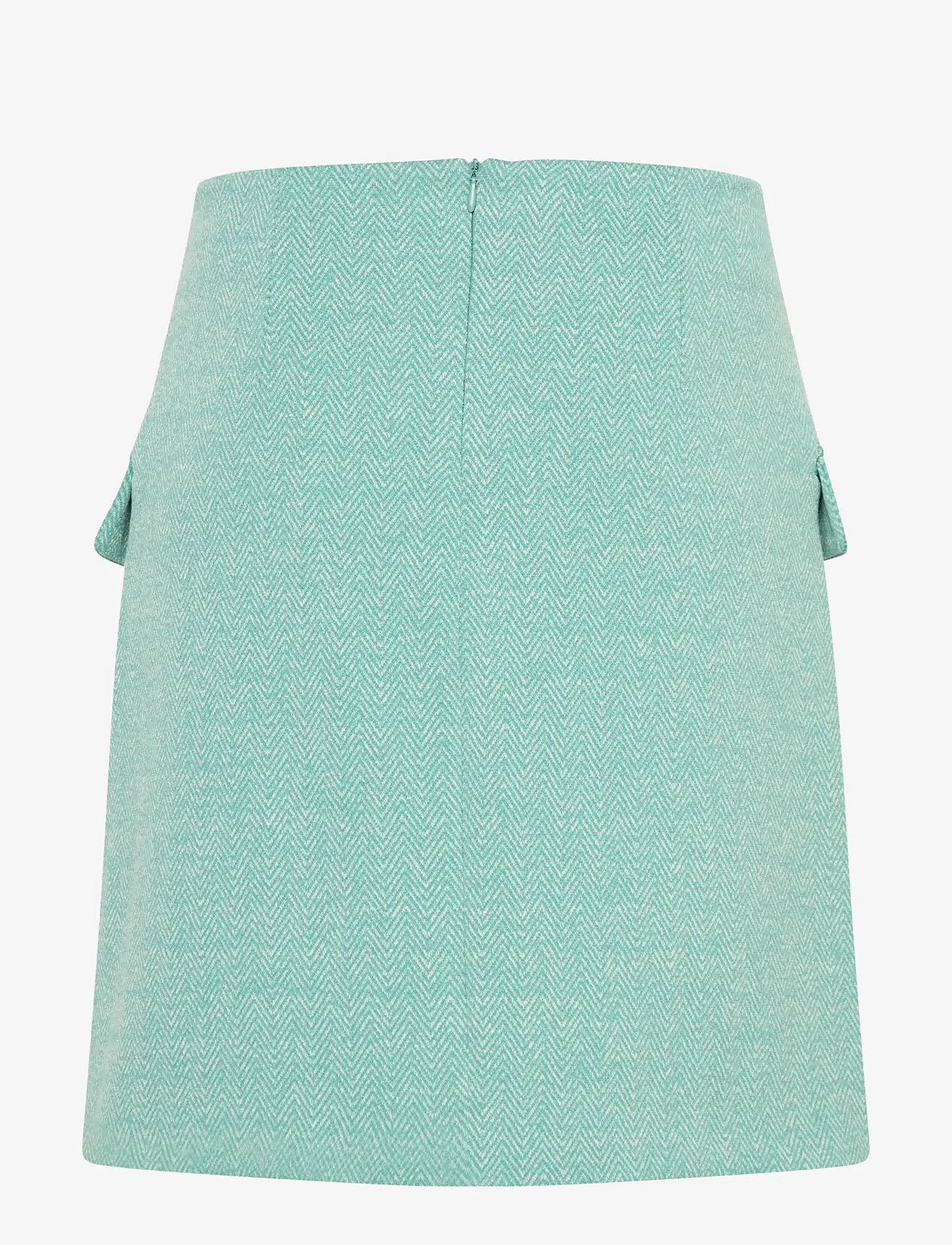 ICHI - IHKATE JACQUARD SK5 - kurze röcke - beryl green/almond herringbone - 2