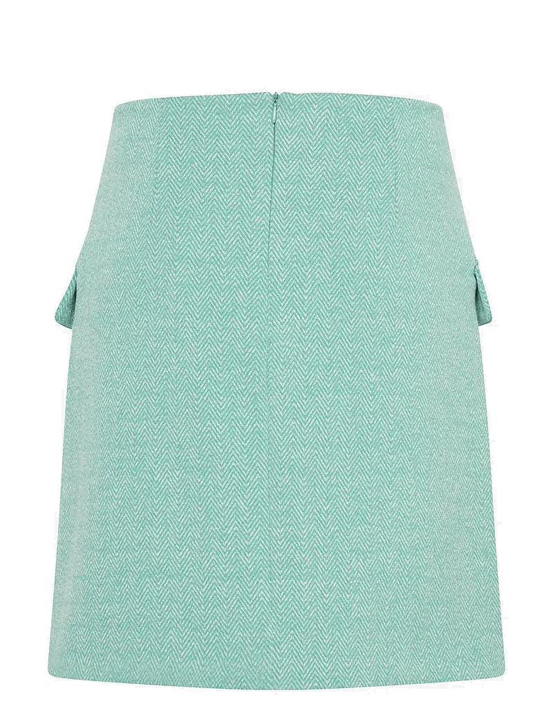 ICHI - IHKATE JACQUARD SK5 - kurze röcke - beryl green/almond herringbone - 2
