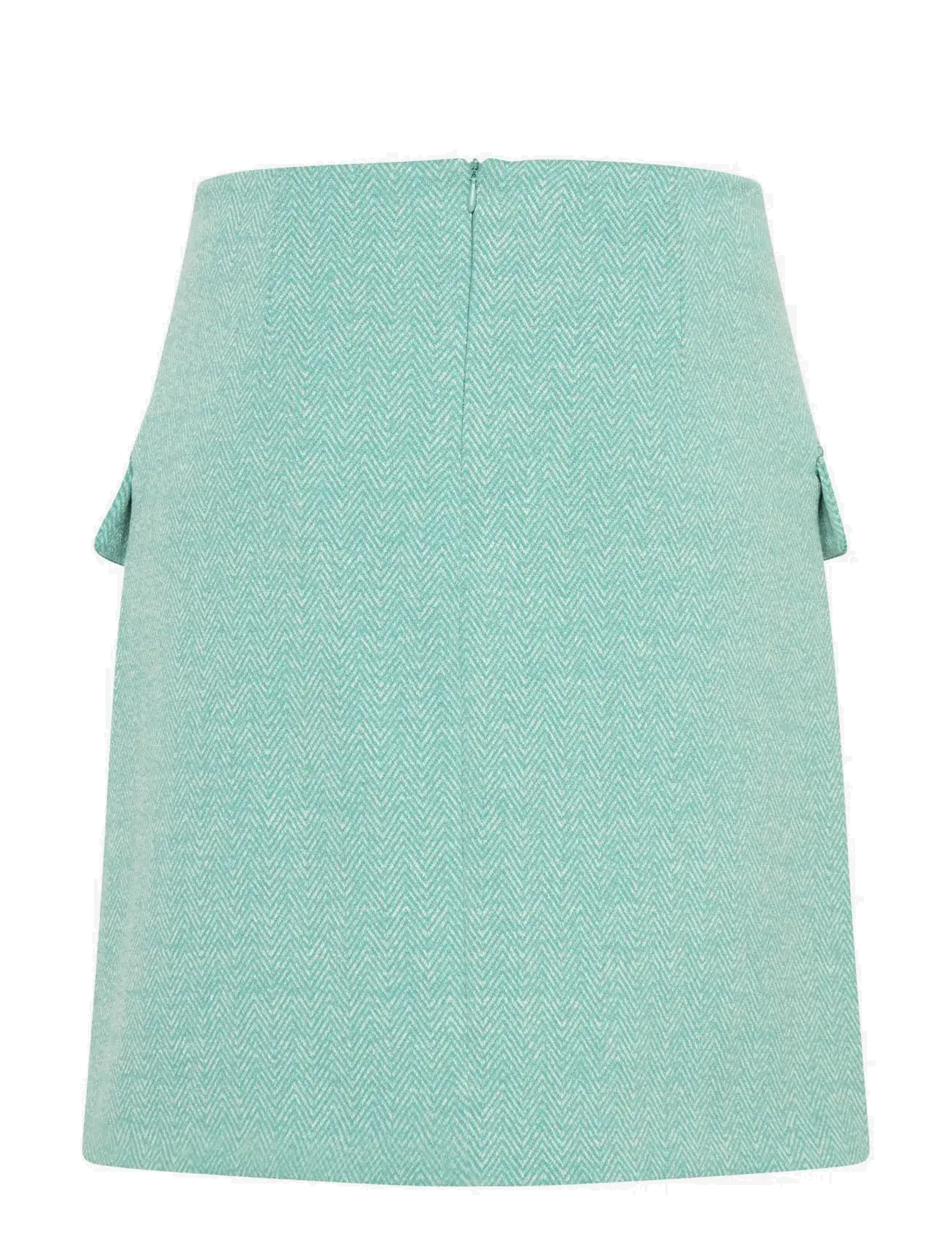 ICHI - IHKATE JACQUARD SK5 - korta kjolar - beryl green/almond herringbone - 2