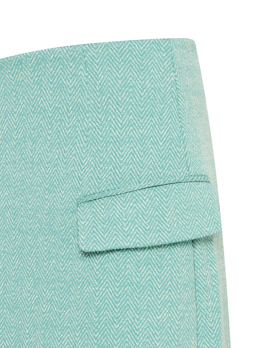 ICHI - IHKATE JACQUARD SK5 - korte nederdele - beryl green/almond herringbone - 4