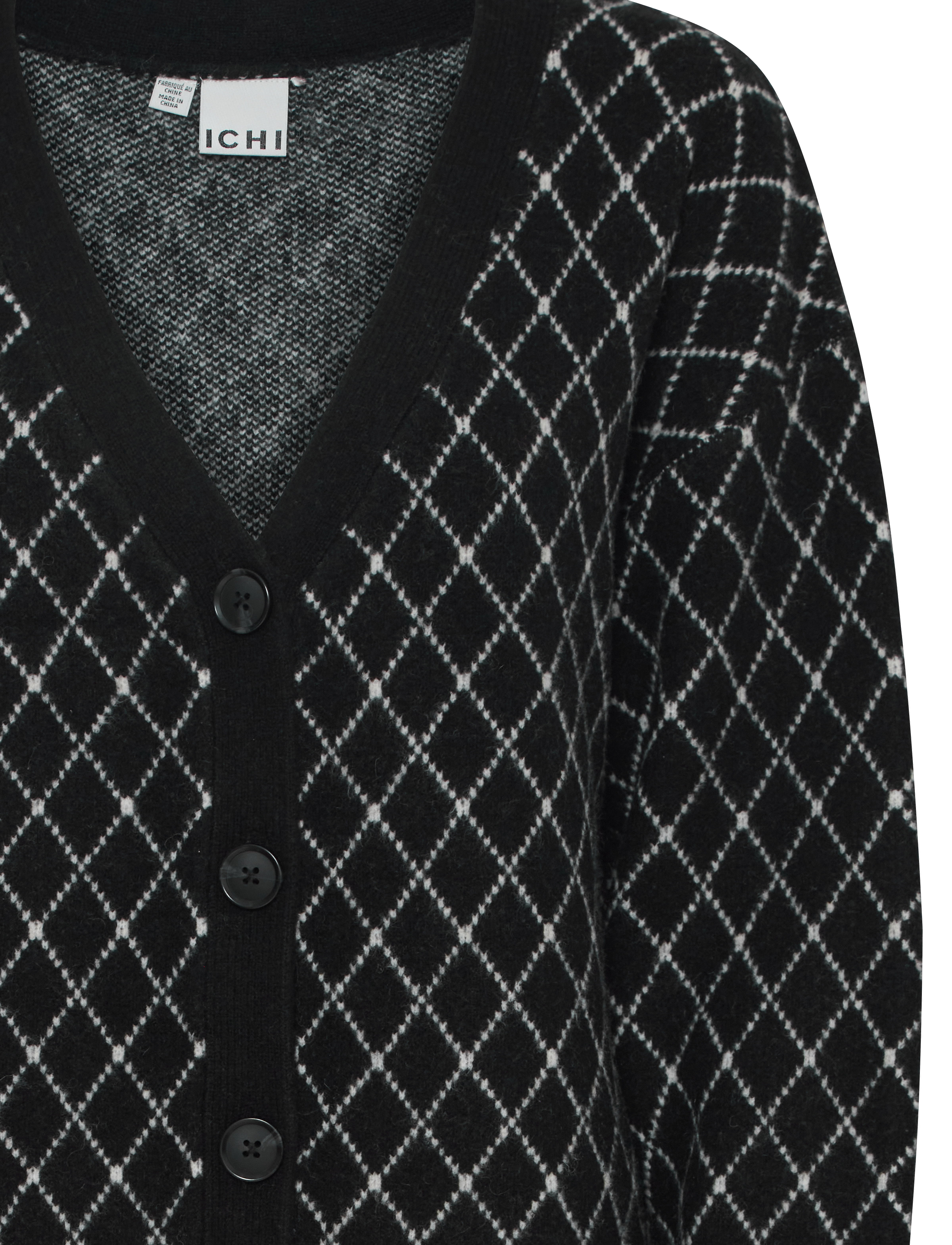 ICHI - IHALVINO CA - cardigans - black - 4