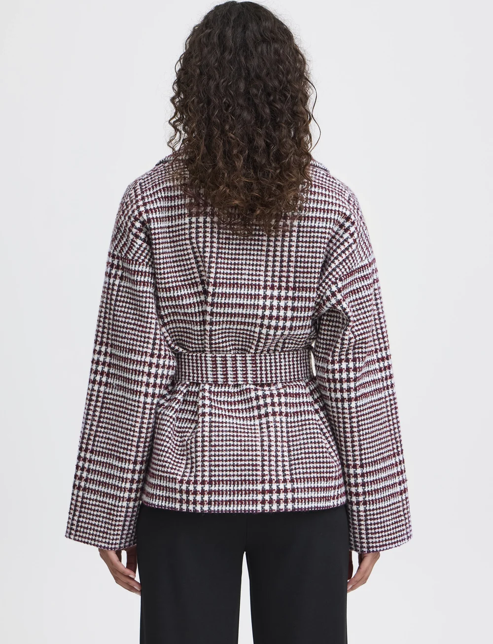 ICHI - IHJANNET CHECK JA4 - winter jackets - black brushed chek - 3