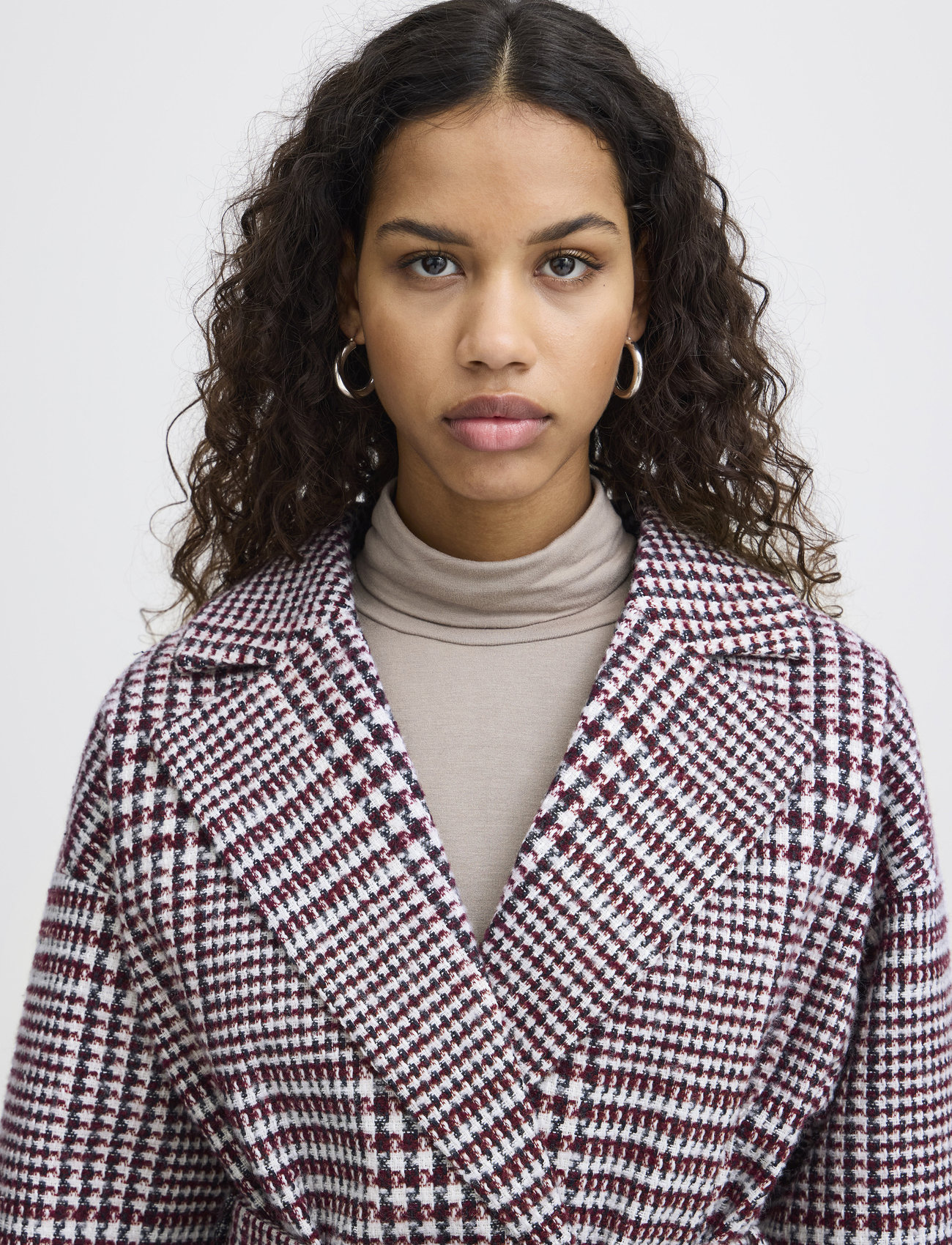 ICHI - IHJANNET CHECK JA4 - fall jackets - black brushed chek - 5