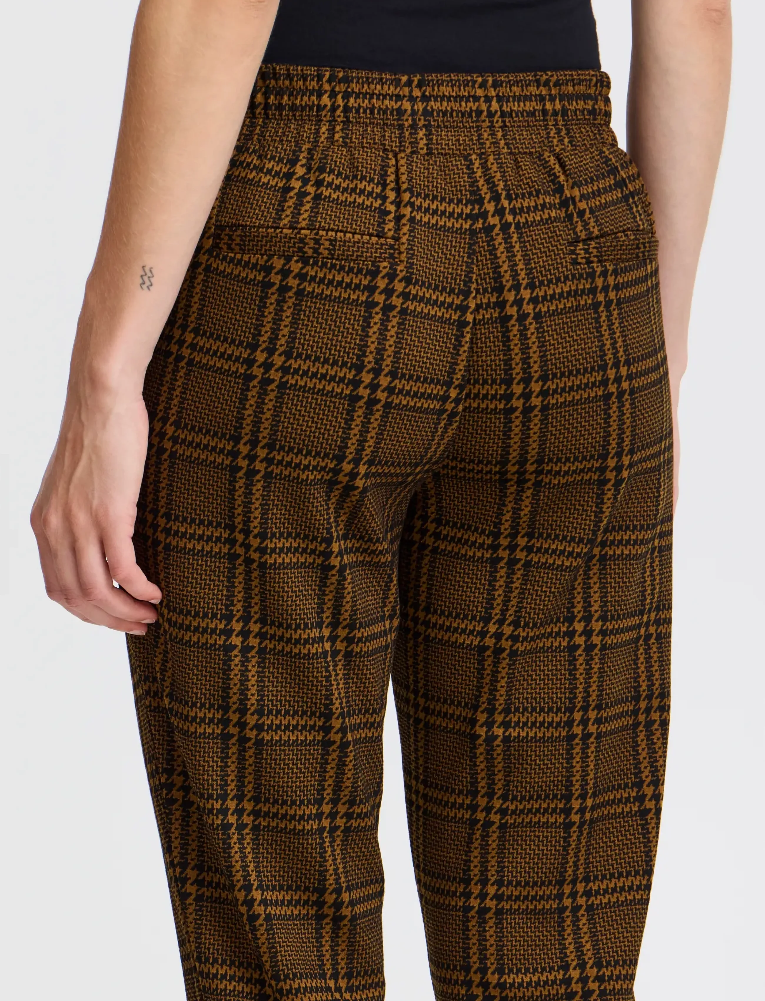 ICHI - IHKATE MOSLEY PA - slim fit hosen - monk's robe check jacquard - 3