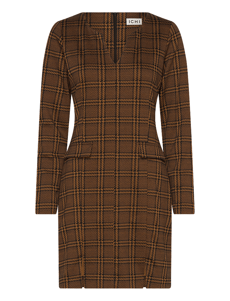 ICHI - IHKATE MOSLEY DR - strikkjoler - monk's robe check jacquard - 0