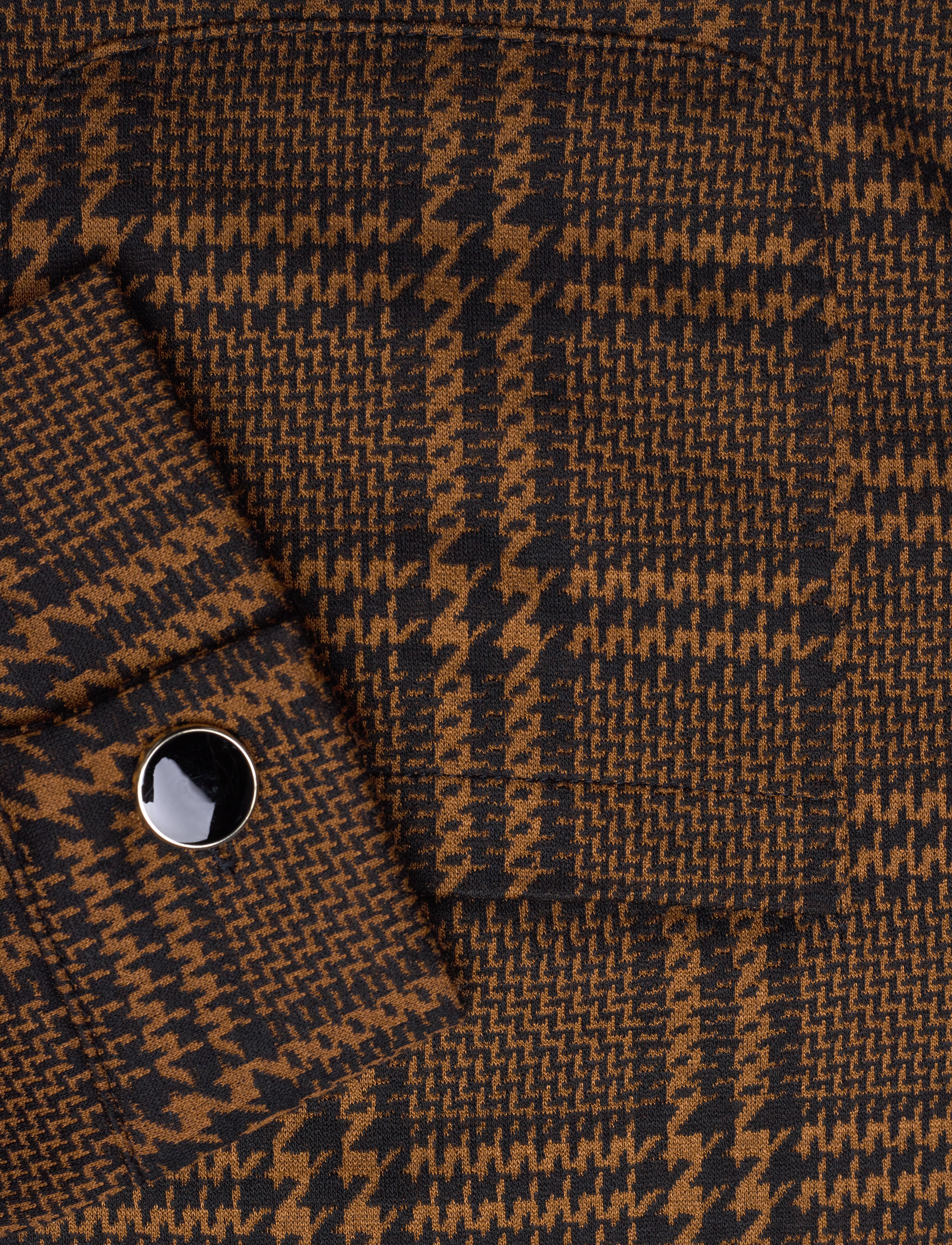 ICHI - IHKATE MOSLEY JA - outerwear - monk's robe check jacquard - 3