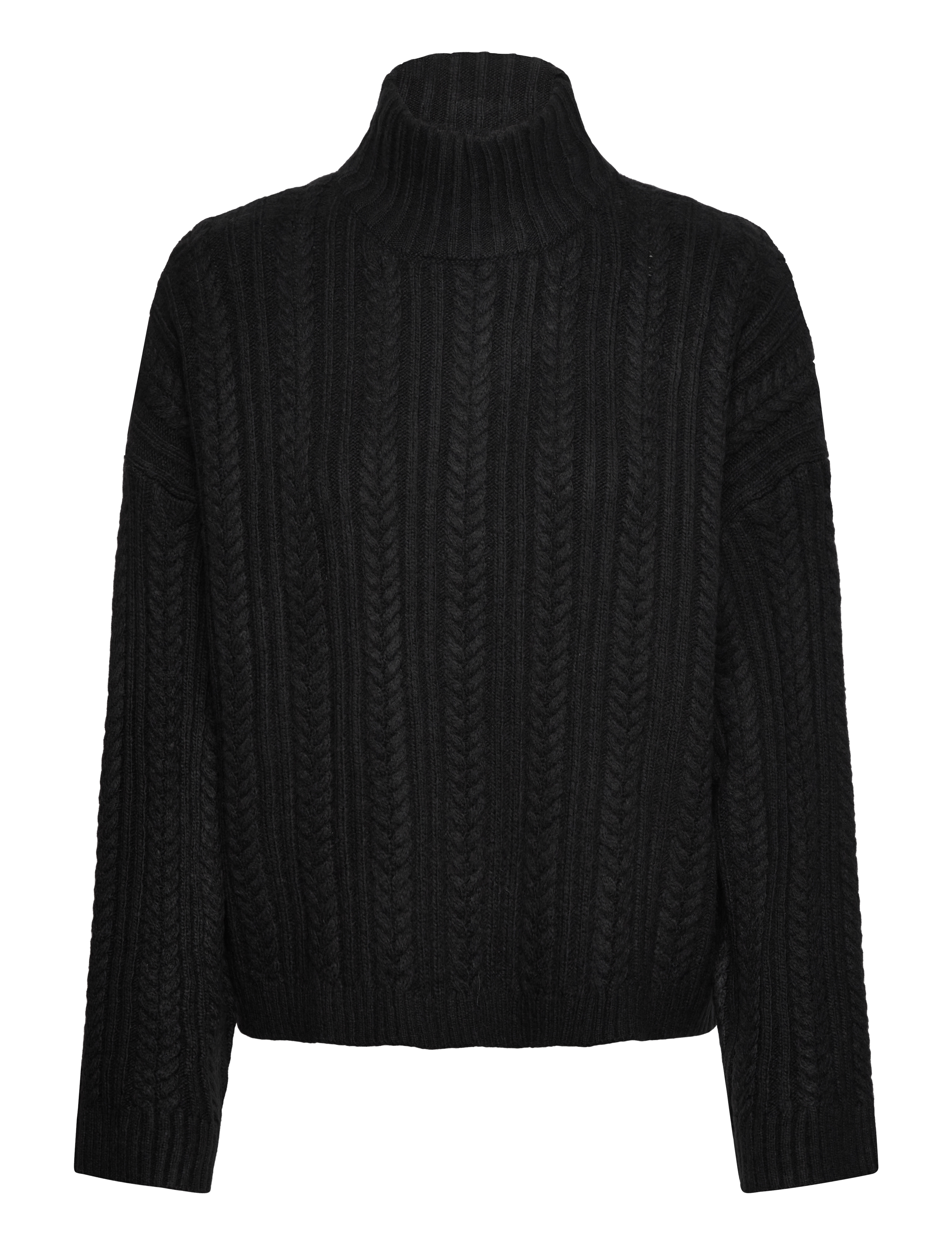 ICHI IHMYLLE LS5 - Rollkragenpullover - BLACK / black